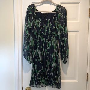 BCBG Dress with sheer sleeves